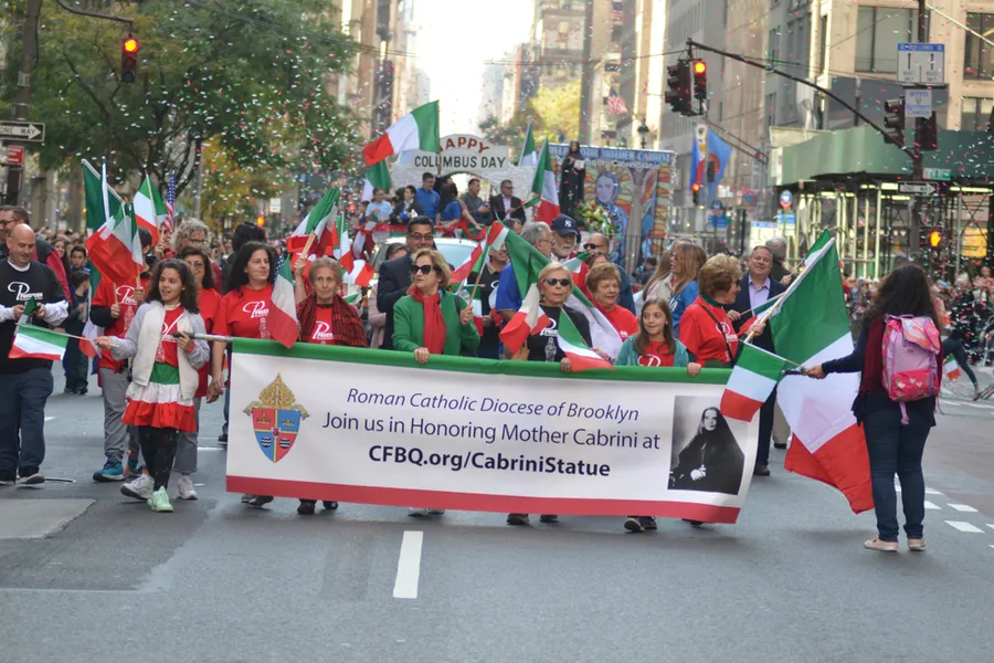 Catholics from the Diocese of Brooklyn during the annual Columbus Day parade on October 14, 2019. ?w=200&h=150