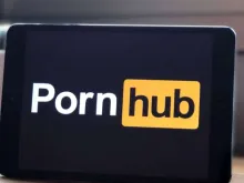 Pornhub website logo. 