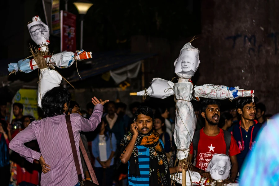 Muslim students from Jadavpur University protest religious persecution by Delhi Police, DIPANJAN TIKARI/Shutterstock. December 16, 2019. ?w=200&h=150