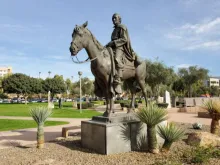 Statue of Eusebio Keno, Phoenix, Arizona. 