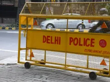 Jan 5, 2020 Barricades of Delhi Police on Parliament Street. 