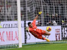 Gianluigi Buffon plays in goal for Juventus in the Coppa Italia on Feb. 13, 2020. Credit: sbonsi via Shutterstock.