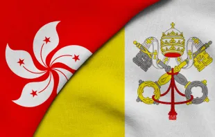 Hong Kong and Vatican flags. Image via Shutterstock 