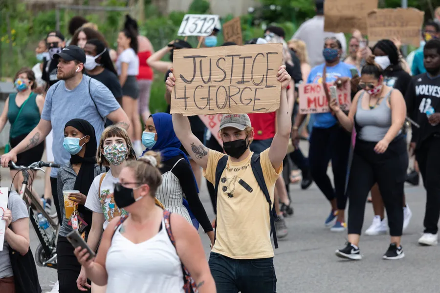 Protest for George Floyd in Minneapolis, May 26, 2020. ?w=200&h=150
