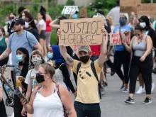 Protest for George Floyd in Minneapolis, May 26, 2020. 