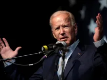 Former vice president Joe Biden campaigns in 2019. 