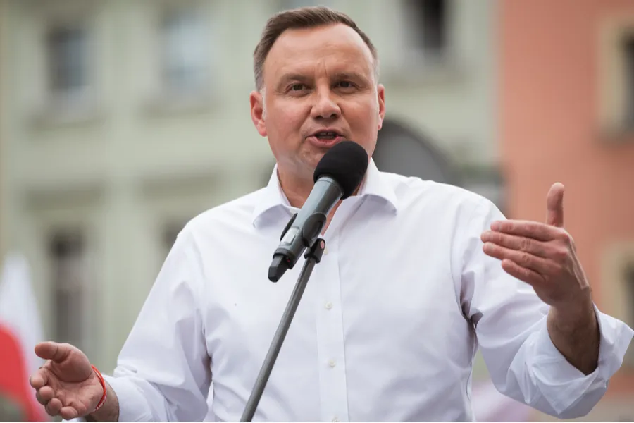 Polish president Andrzej Duda campaigns for re-election in Zlotoryja, June 12, 2020. ?w=200&h=150