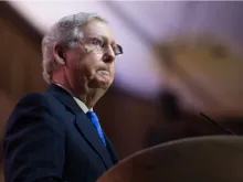 Senator Mitch McConnell (R-KY) speaks at the Conservative Political Action Conference, 2014. 