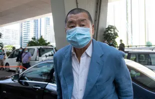 Jimmy Lai Chee Ying arrving at the West Kowloon Magistrates' Court, Hong Kong, Oct. 15, 2020. Yung Chi Wai Derek/Shutterstock