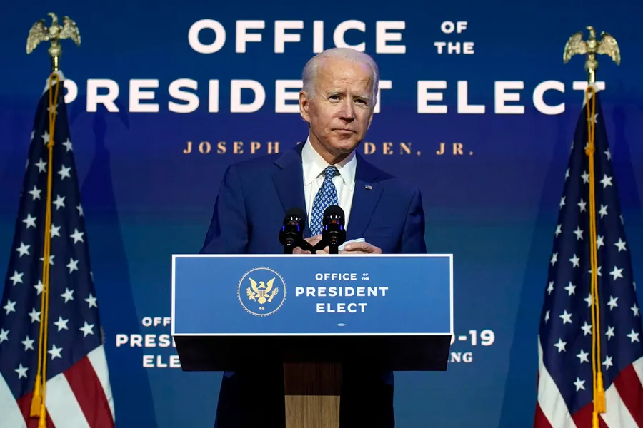 President-elect Joe Biden speaks Monday, Nov. 9, 2020, at The Queen theater in Wilmington, Del. ?w=200&h=150