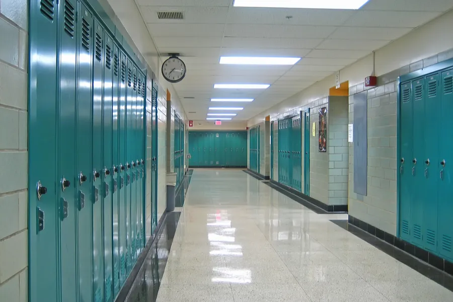 Empty hallway in a public school. ?w=200&h=150