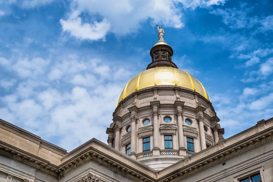 Gold dome of Georgia Capitol in Atlanta. Via Shutterstock.?w=200&h=150