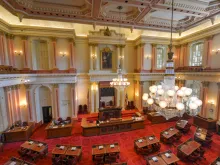 California state senate chamber. 