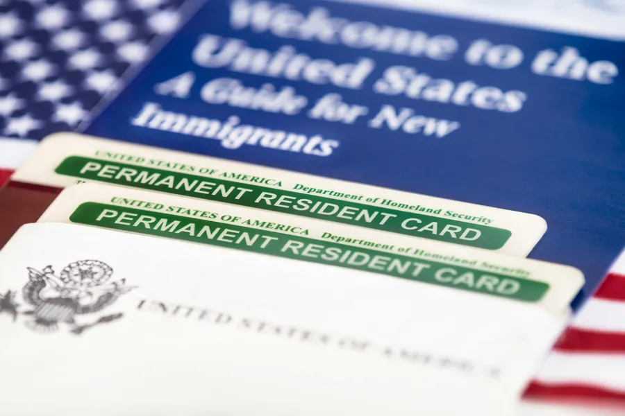 Image of a U.S. permanent residency card. Via Shutterstock?w=200&h=150