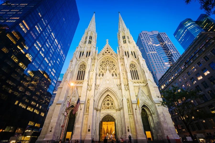 St. Patrick's Cathedral at night, in Manhattan, New York. ?w=200&h=150