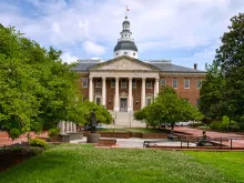 Maryland state capital building, Annapolis. Via Shutterstock.