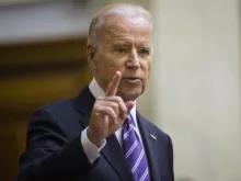Then Vice President Joe Biden during a meeting in Kiev, Ukraine, 2014. 