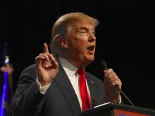President Trump speaks at campaign event at Westgate Las Vegas Resort & Casino in 2015. 