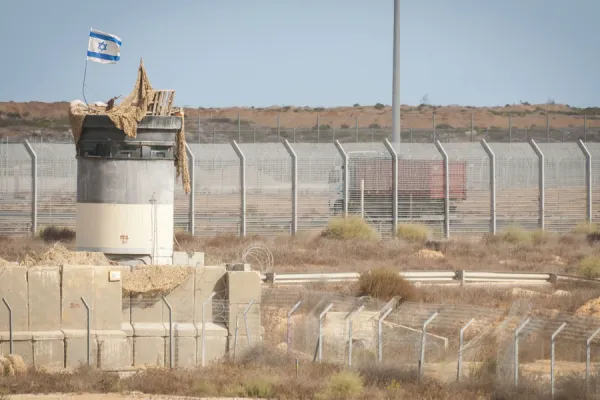 Military position at the Kerem Shalom border crossing to the Gaza strip. . Roman Yanushevsky / Shutterstock