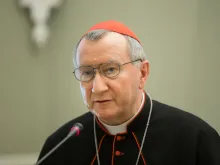 Cardinal Pietro Parolin in Kiev, Ukraine, in 2017.