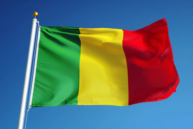 The flag of Mali
