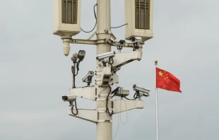CCTV surveillance cameras in Tiananmen Square.   Louis Constant/Shutterstock