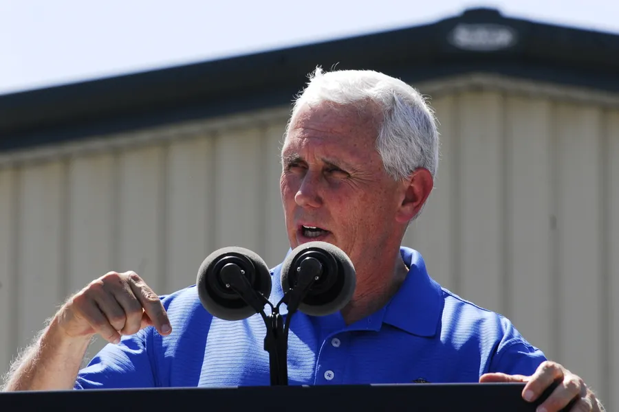 Vice President Mike Pence at a charity event, in Iowa, June, 2017. ?w=200&h=150