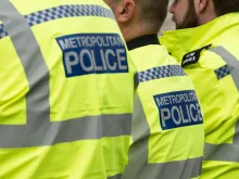 London Metropolitan Police officers. 