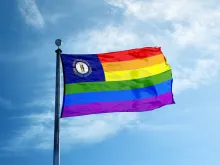 Rainbow Kentucky flag. 