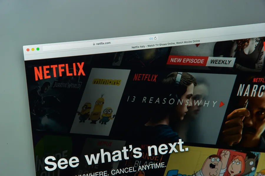Netflix logo on computer screen. ?w=200&h=150