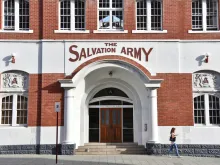 View of the Salvation Army building in city centre. 