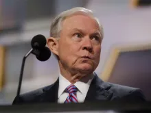 Jeff Sessions during the 2016 Republican National Convention. 
