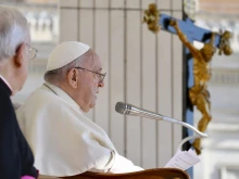 Pope Francis spoke about his recent trip to Mongolia during the general audience in St. Peter's Square on Sept. 6, 2023.