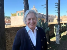 Sister Norman Pimentel, “the immigrants’ nun,” participated in an Oct. 2, 2025, meeting with Pope Leo XIV at the Vatican.