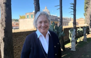 Sister Norman Pimentel, “the immigrants’ nun,” participated in an Oct. 2, 2025, meeting with Pope Leo XIV at the Vatican. Credit: Victoria Cardiel/EWTN News
