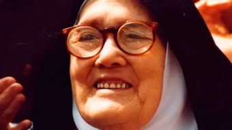 Sister Lucia, visionary of Our Lady of Fatima in Portugal.