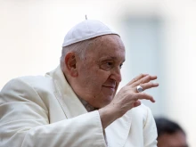 Pope Francis at his general audience on Nov. 22, 2023.