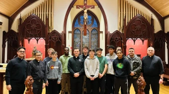 The “Sons of Thunder” vocations club at St. Bartholomew Church in Scotch Plains, New Jersey.