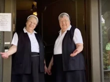 Sister Sue Anne Hall (left) and Sister Delores Voigt provide prayer and hospitality for pro-life volunteers at Our Lady of Guadalupe Convent, located across the street from the last remaining Planned Parenthood abortion clinic in St. Louis, Missouri.