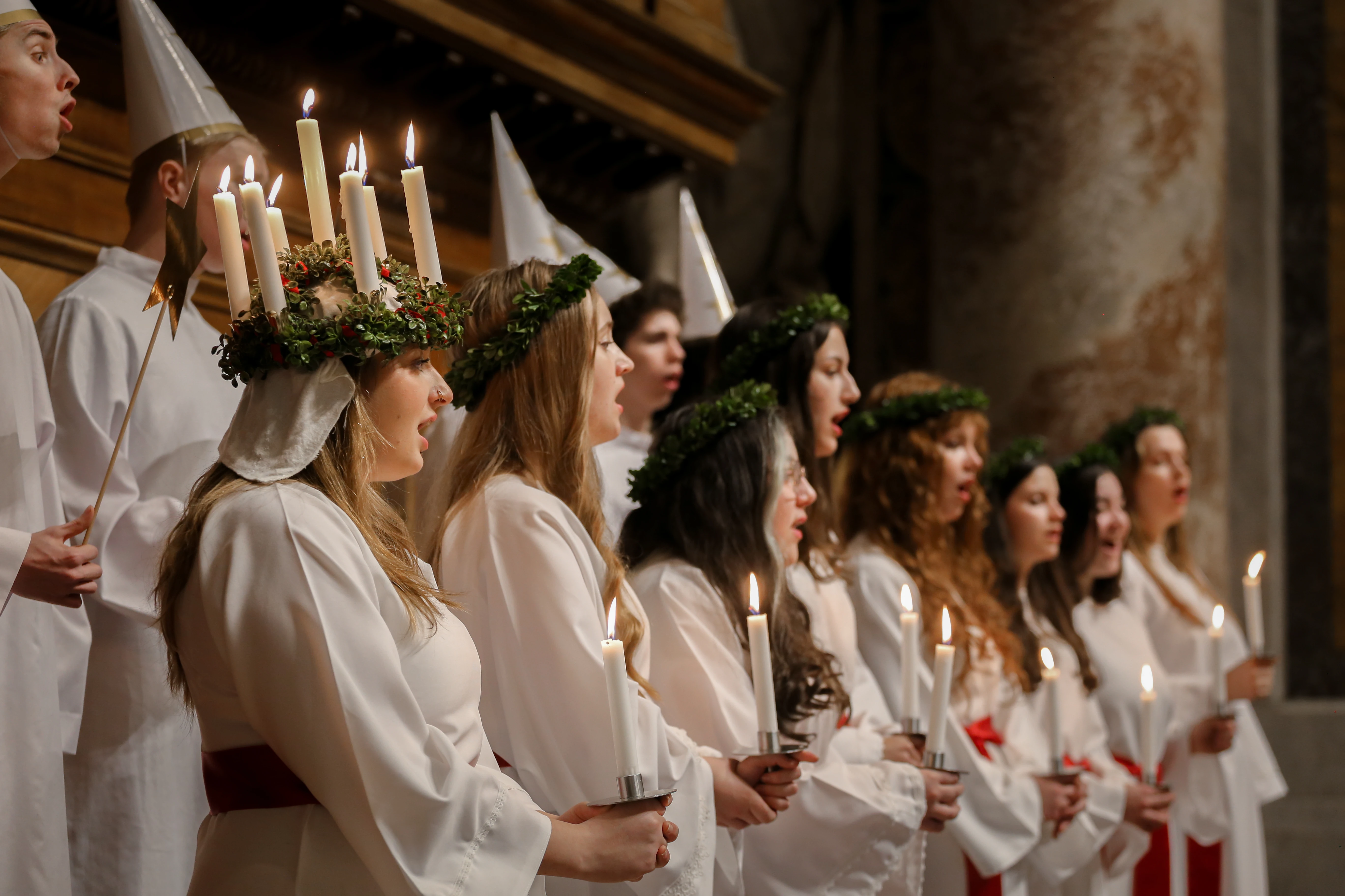 Swedish choir honors St. Lucy with songs in St. Peter’s Basilica