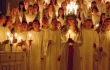 Children participate in the annual St. Lucy’s Day celebration in Sweden.