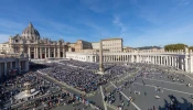 St. Peter’s Square during the declaration of St. John Henry Newman a doctor of the Church in November 2025.