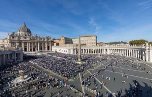 St. Peter’s Square during the declaration of St. John Henry Newman a doctor of the Church in November 2025. Credit: Daniel Ibañez/EWTN News