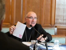 Cardinal Daniel Sturla testifies before Uruguay’s Senate Health Committee on Sept. 30, 2025.