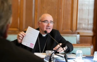 Cardinal Daniel Sturla testifies before Uruguay’s Senate Health Committee on Sept. 30, 2025. Credit: Courtesy of Senate of the Republic of Uruguay