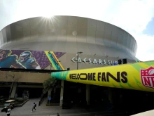 The Caesars Superdome is seen on Feb. 7, 2025, ahead of Super Bowl LIX, where the Kansas City Chiefs played the Philadelphia Eagles in New Orleans.