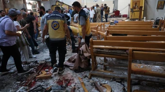 Two men attacked Mar Elias Church in Al-Duwaileh, in Damascus, Syria, killing 22 people and injuring 59 on June 22, 2025.