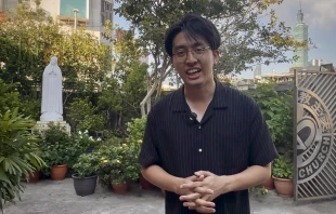 Kao Chih Hao, a recent Taiwanese convert to Catholicism, at Holy Rosary Parish in Taipei, Taiwan, in October 2025. Credit: Courtney Mares/CNA