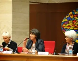 Italian journalist Marina Ricci (center) moderates the Vatican event on Oct. 19, 2013. ?w=200&h=150