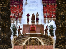 Pope Francis's body lies in state at St. Peter's Basilica on Wednesday, April 23, 2025